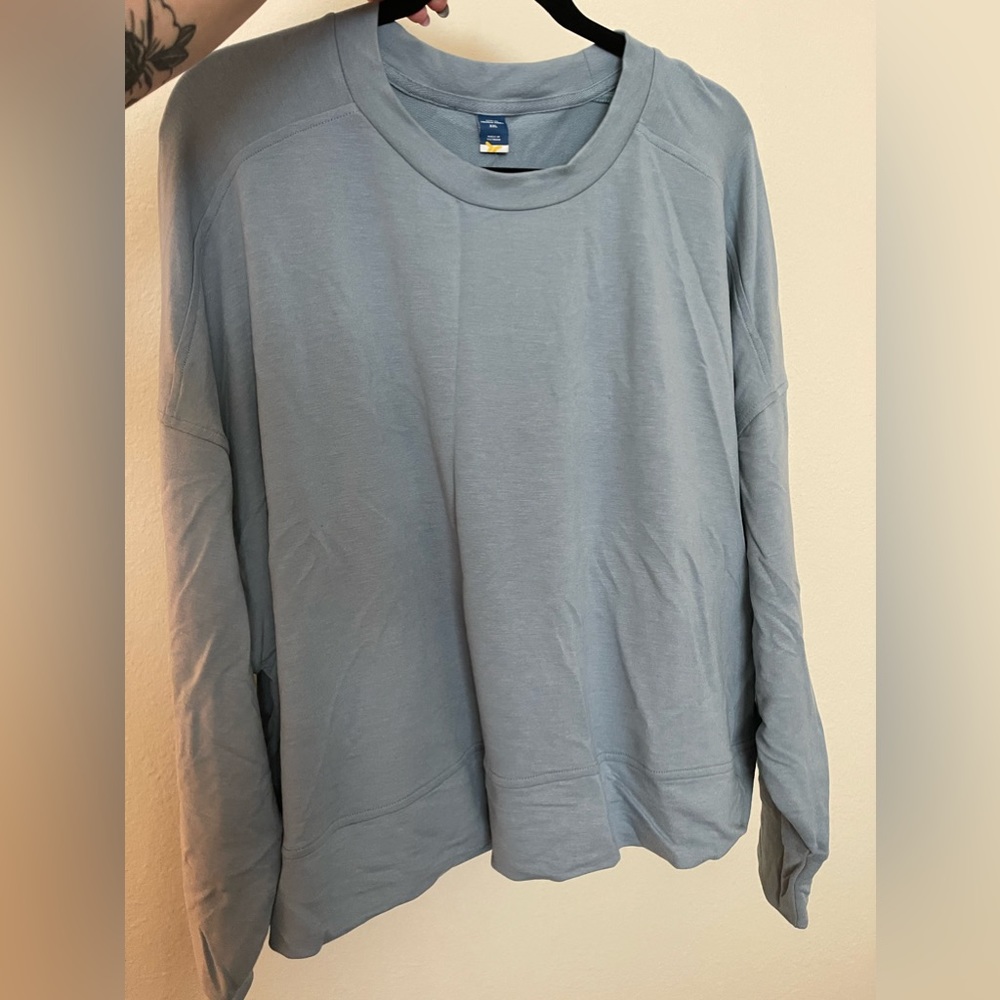 Old Navy Active - Crewneck Long Sleeve French Terry Oversized Tunic